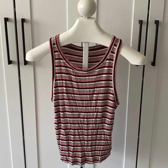 American Eagle Striped Tank Top - Picture 1 of 7